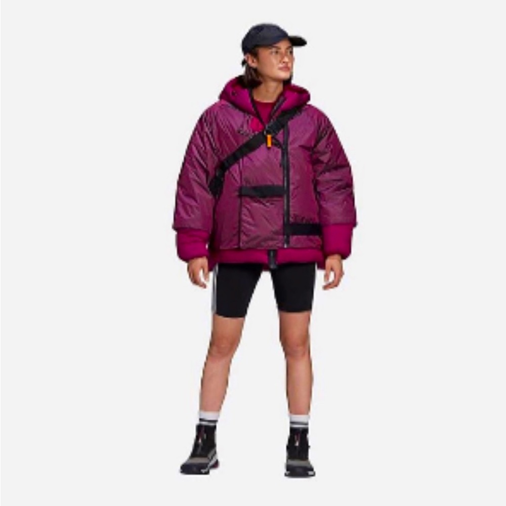 Adidas Womens Cold.Rdy 2-in-1 Down Jacket Coat Power Berry Purple FT2458 Medium.